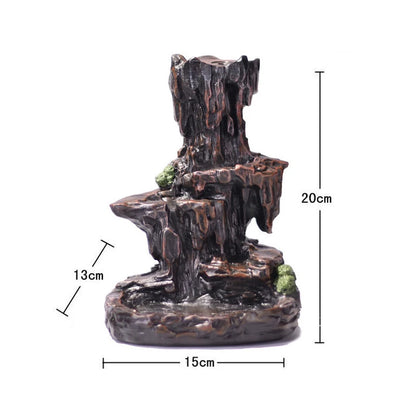 Mountains River Waterfall Incense Burner Fountain